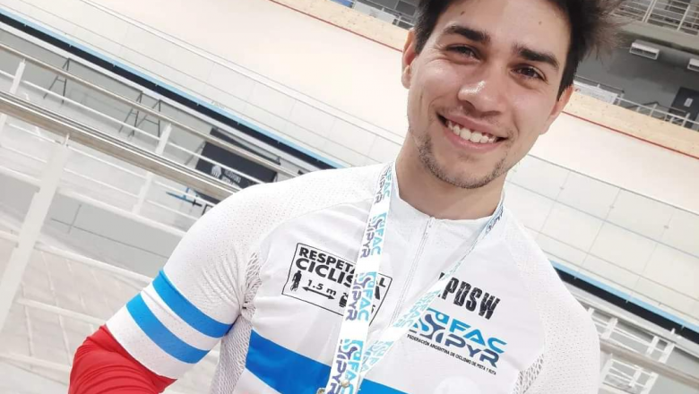 El ciclista costero Lucas Vilar obtuvo cuatro medallas de oro en el Campeonato Argentino de Pista