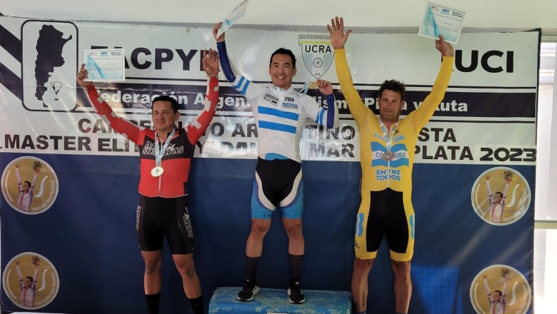 El costero Jorge Zaragoza obtuvo la medalla de Plata en el Campeonato Argentino de Ciclismo de Pista Master