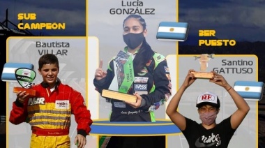 La costera Lucía González se consagró campeona de la Copa RF de Karting