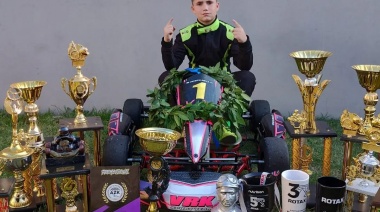 El pequeño costero Patricio Rocca se consagró campeón del Karting del Atlántico