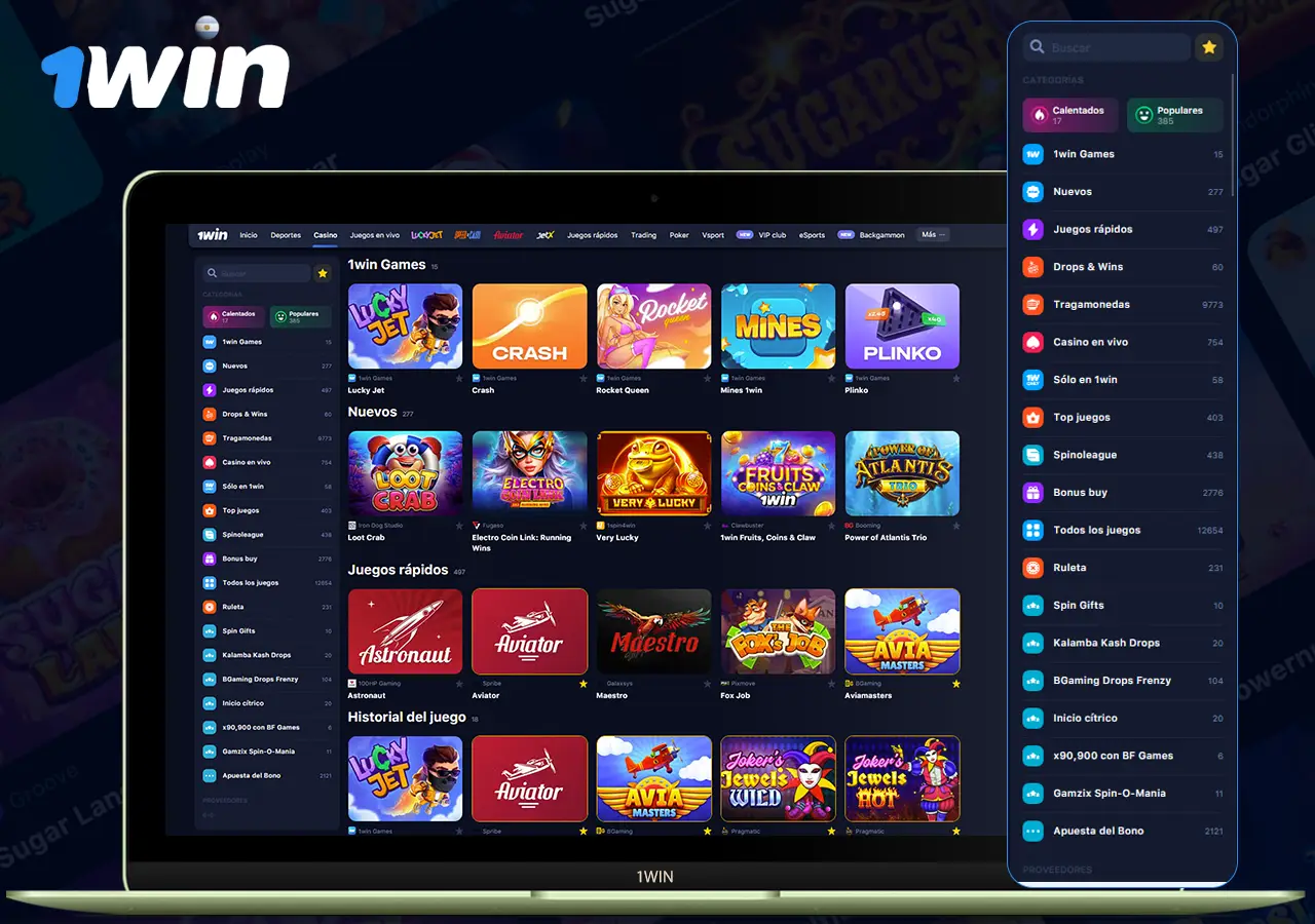 1win casino juego