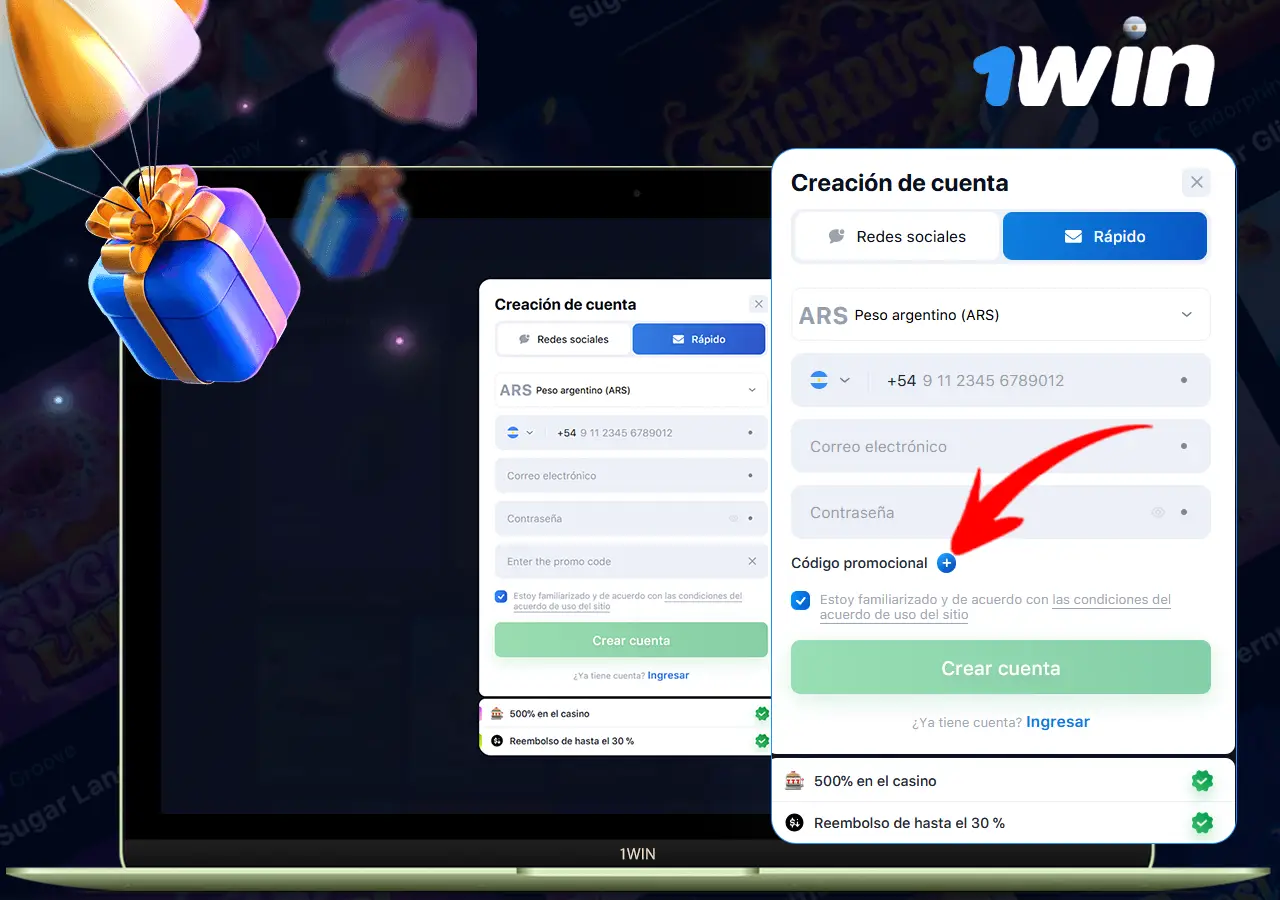 ¿Cómo puedo obtener y utilizar un código promocional 1win?