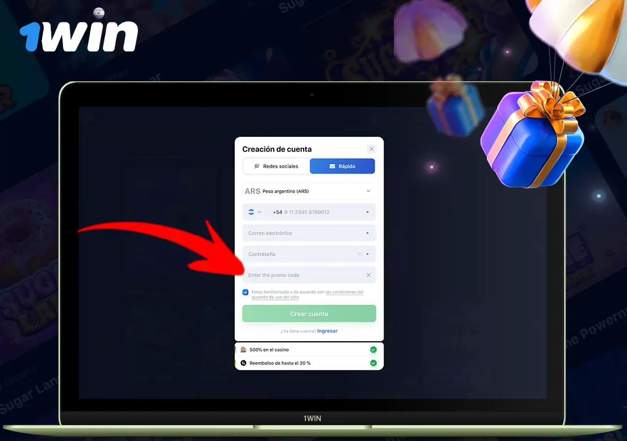 Bonus code 1win