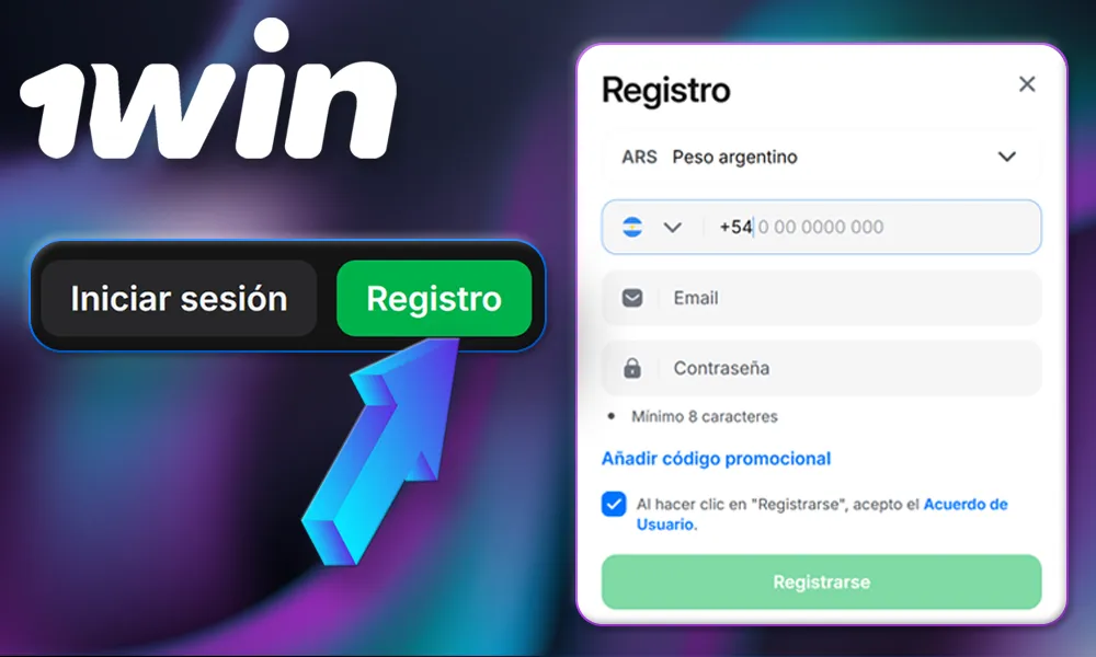 Cómo crear una cuenta 1win